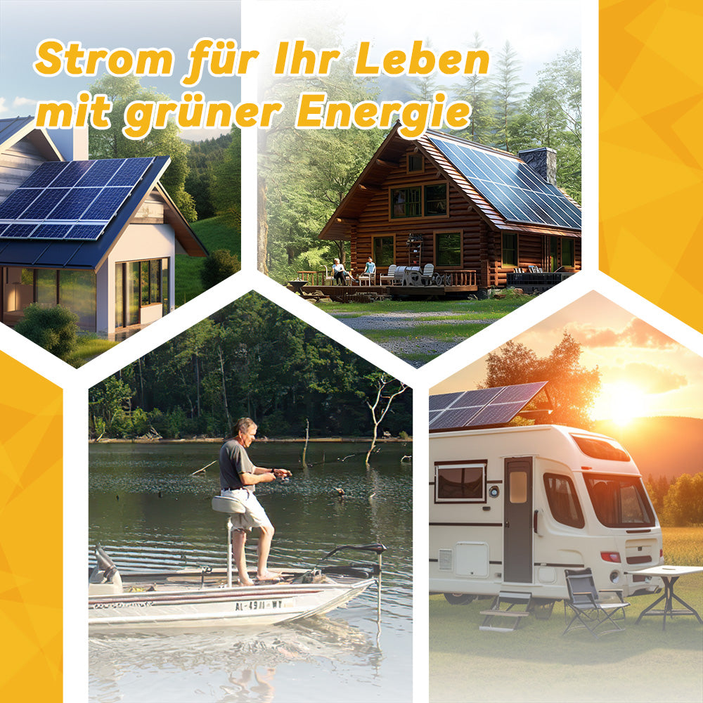 (0% BTW) Power Queen 12V 410Ah LiFePO4 accu, ingebouwde 250A BMS