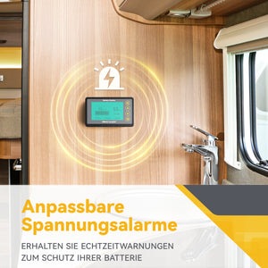 Power Queen 500A accumonitor met shunt, LCD-display