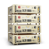 Power Queen LiFePO4 51,2V 100Ah Smart 3U serverrack zonnebatterij