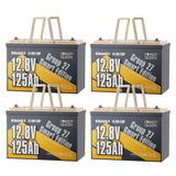 Power Queen 12V 125Ah Group 27 Smart LiFePO4 Versorgungsbatterie