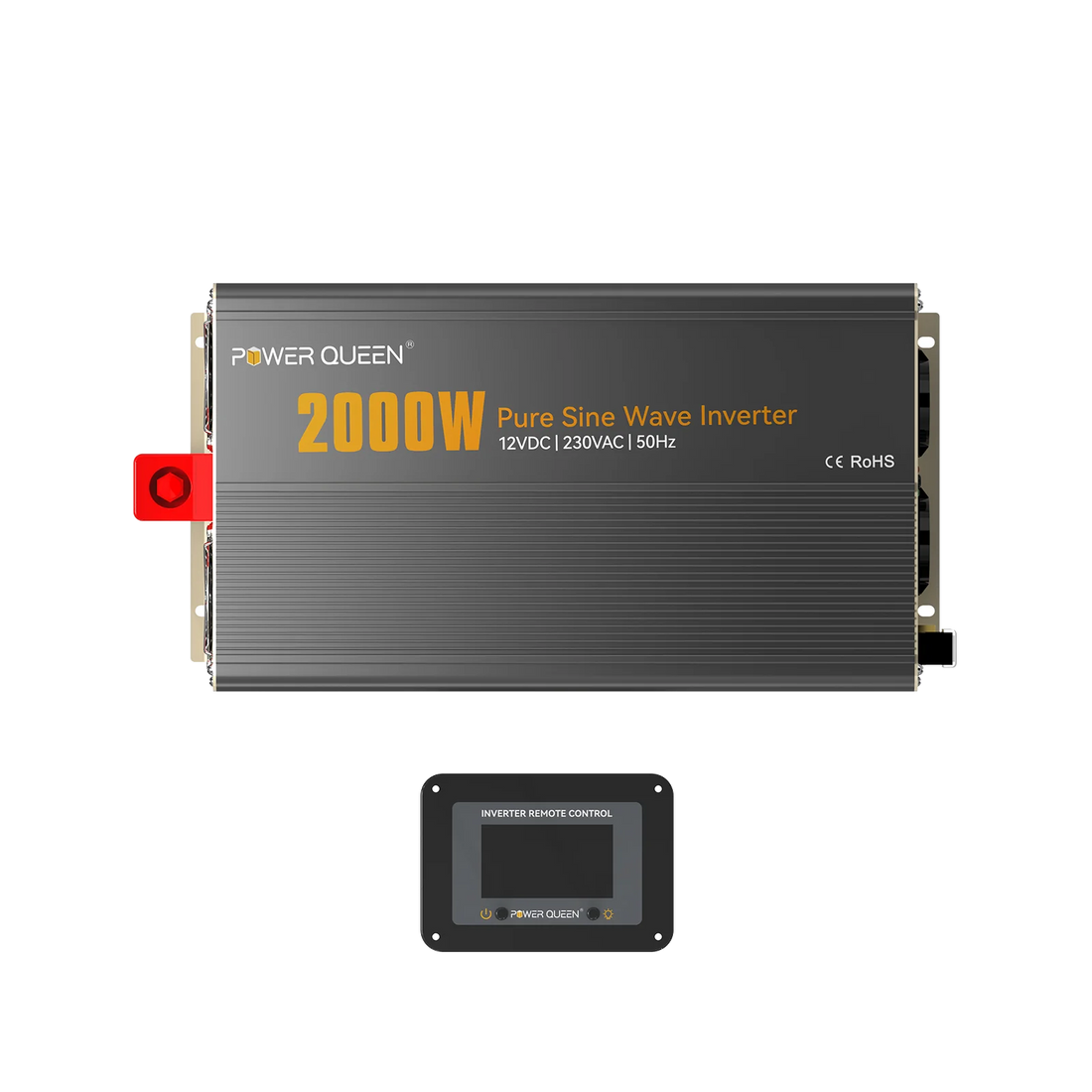Convertitore Power Queen da 2000 W con onda sinusoidale pura da 12 V a 230 V