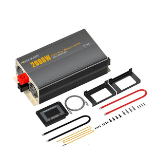 Power Queen 2000W Wechselrichter 12V auf 230V Reine Sinuswelle