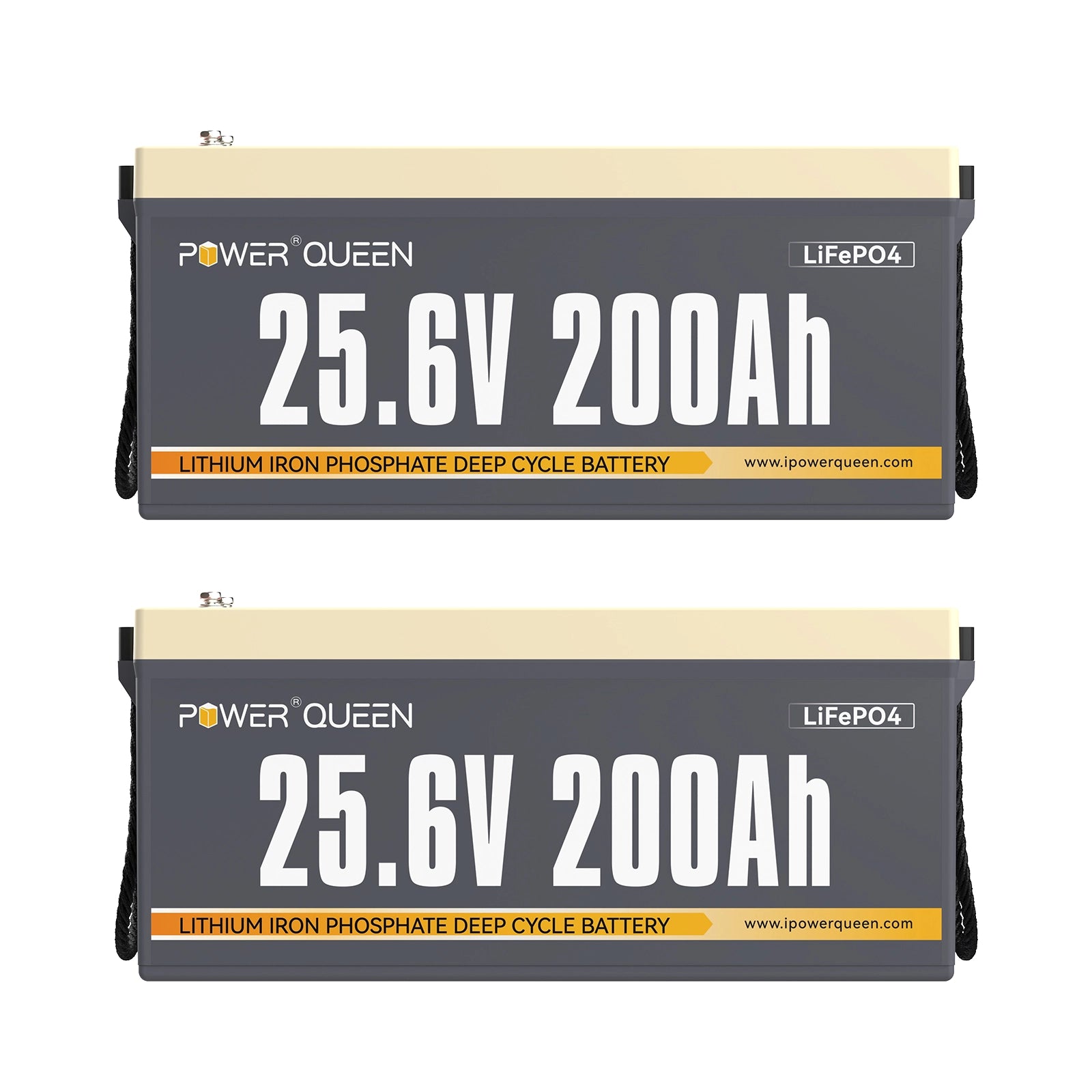 Power Queen 24V 200Ah LifePo4 Battery, costruita -in 200a bms
