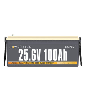 Batterie Power Queen 24V 100Ah LiFePO4, avec BMS 100A, UA 0%