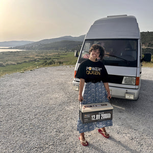 Camiseta de manga curta/boné de beisebol Power Queen