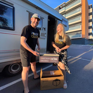 Camiseta de manga curta/boné de beisebol Power Queen