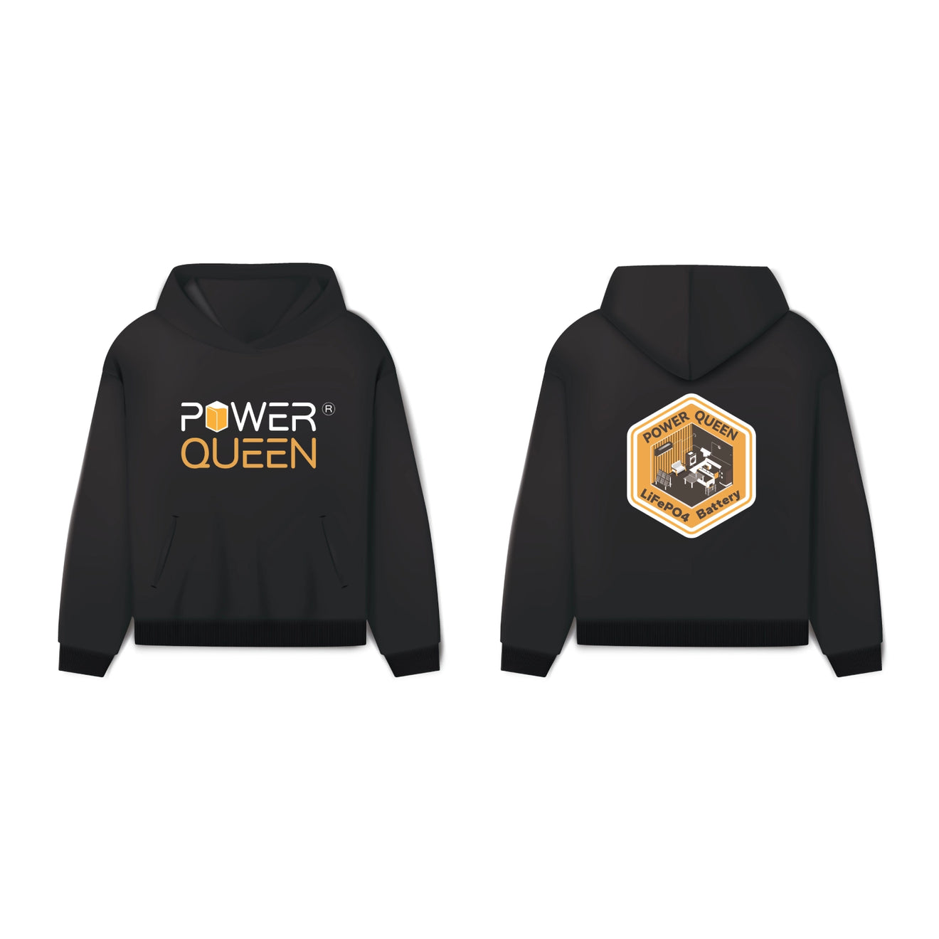 Camisa Power Queen de manga comprida com capuz