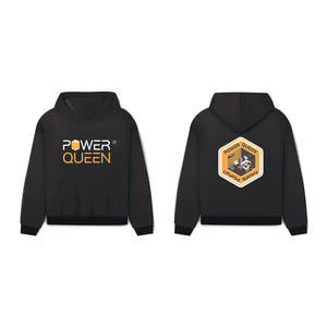 Camisa Power Queen de manga comprida com capuz