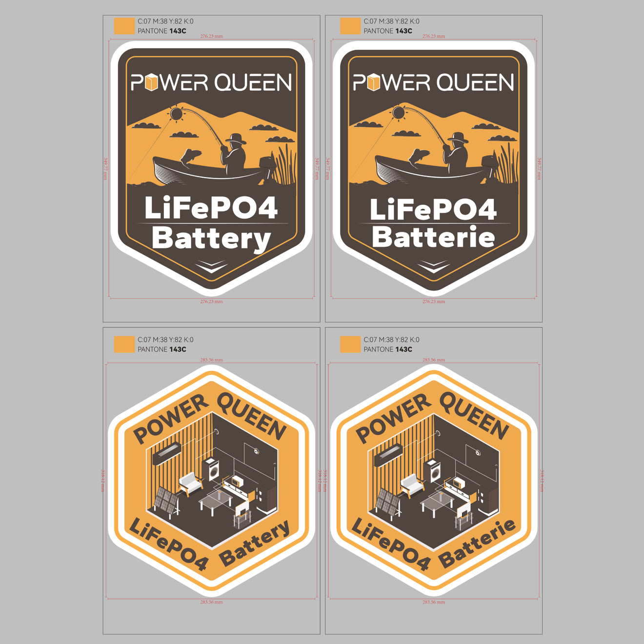 Power Queen Aufkleber