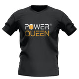 Camiseta de manga curta/boné de beisebol Power Queen