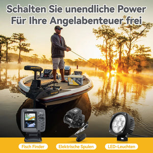 Power Queen LiFePO4 12V 100Ah Niedertemperatur Elektromotor Batterie