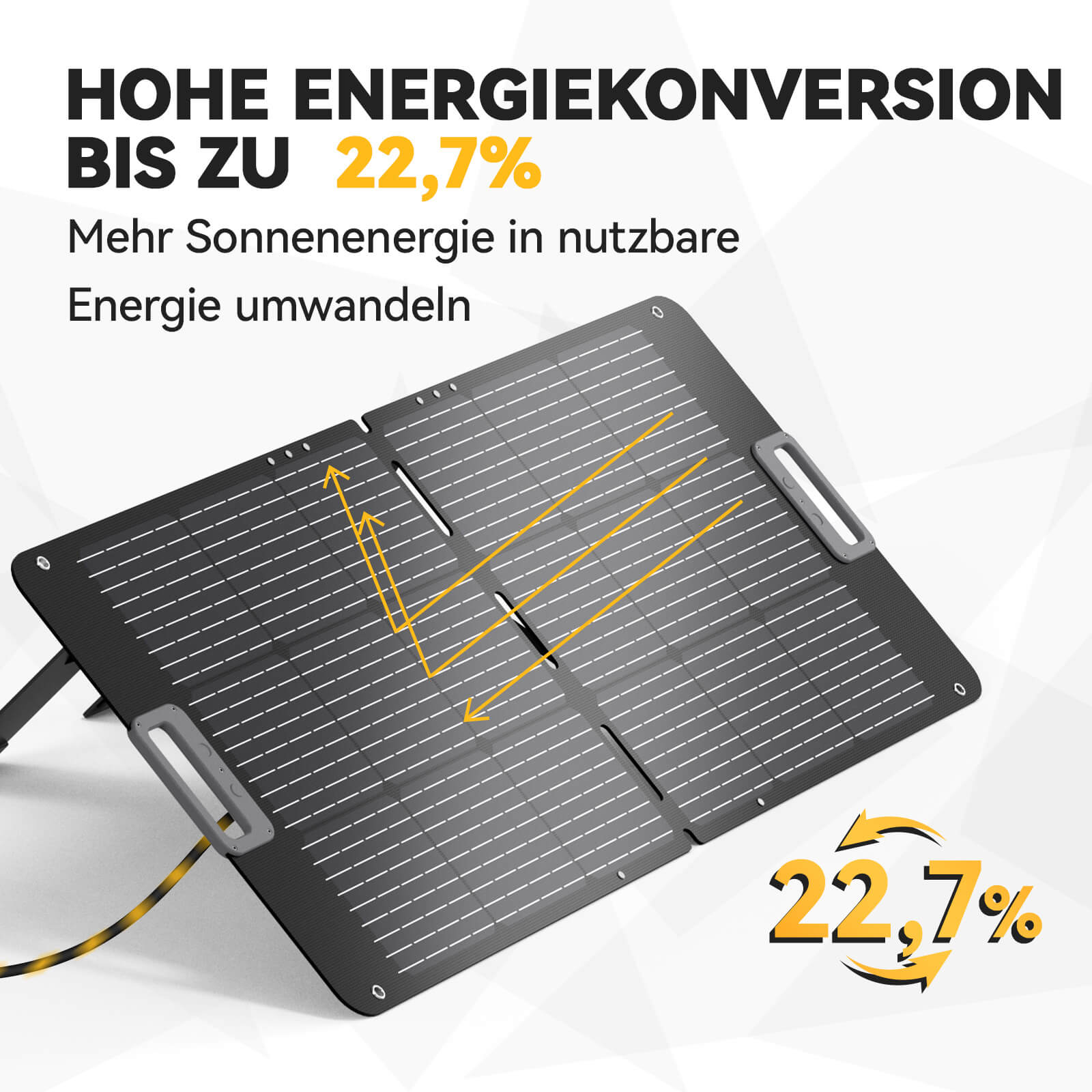 Panneau solaire portable Power Queen 100W pour centrale électrique portable P300