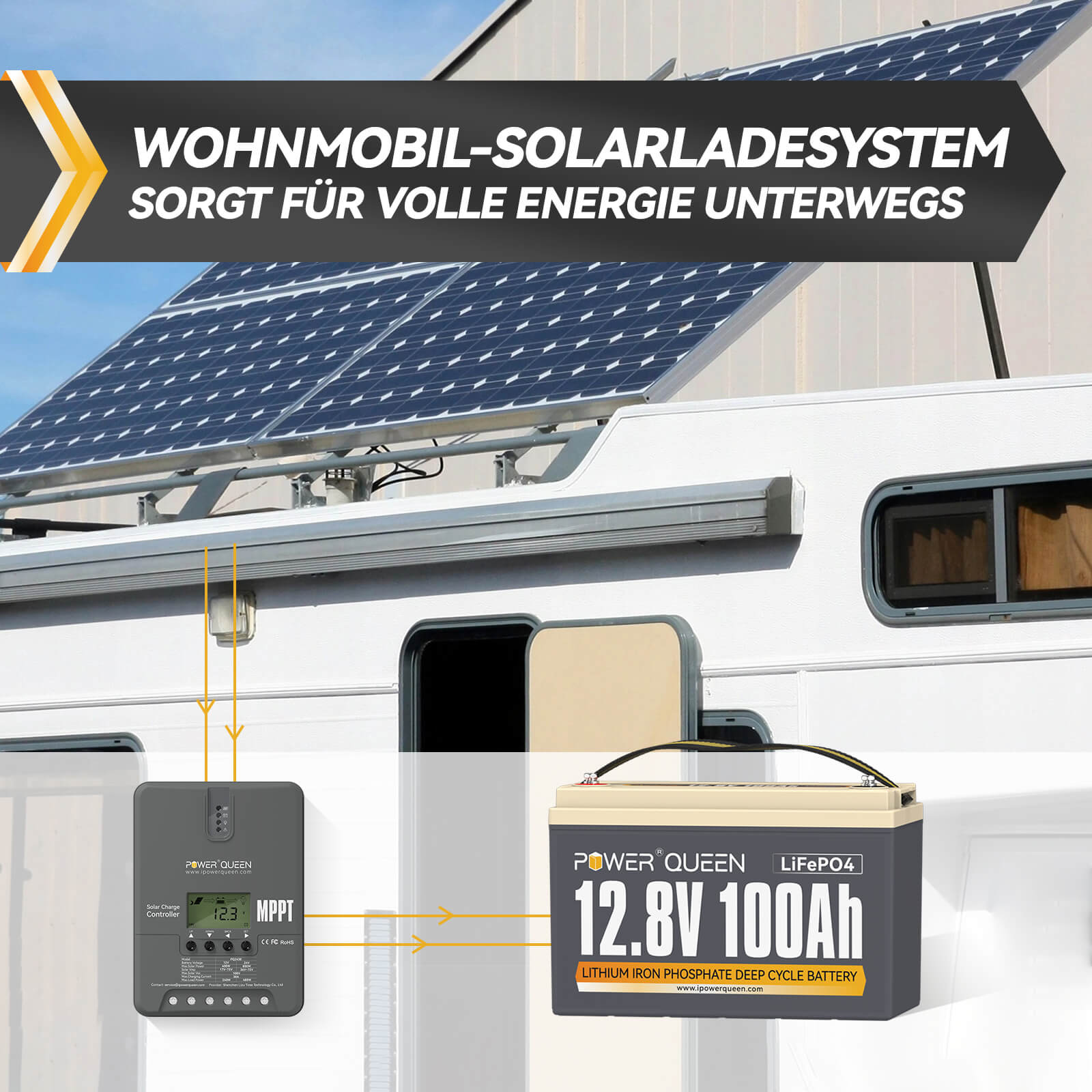 【TVA 0%】 Contrôleur de charge solaire Power Queen MPPT 12/24V 30A